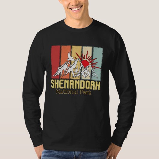 National Park Shenandoah Souvenir Mountains Hike V Tシャツ (正面)