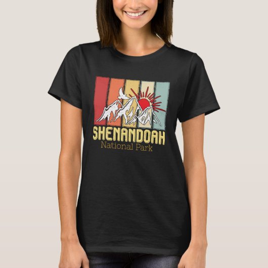 National Park Shenandoah Souvenir Mountains Hike V Tシャツ (正面)