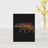 National Parks Usa Bear Hiking Camng Adventure Gif カード (黄色い花)