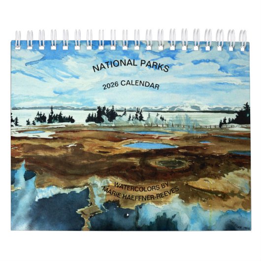 NATIONAL PARKS WATERCOLORS 2026 CALENDAR カレンダー (カバー)