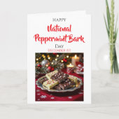 National Peppermint Bark Day（12月1日） カード (正面)
