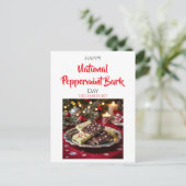 National Peppermint Bark Day | 12月1日 ポストカード (スタンド正面)