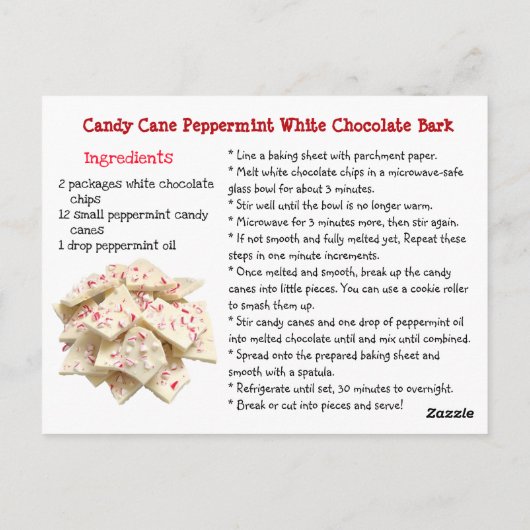 National Peppermint Bark Day | Dec 1st ポストカード (裏面)