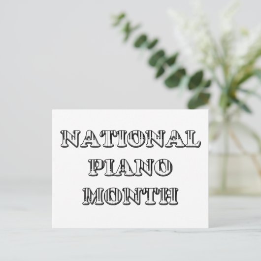National Piano Month ポストカード (スタンド正面)