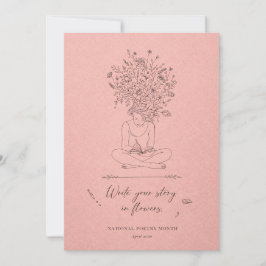 National Poetry Month Write Your Story シーズンカード