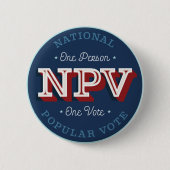 National Popular Vote Button 缶バッジ (正面)