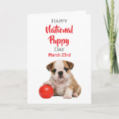 National Puppy Day - 3月23日 カード (正面)