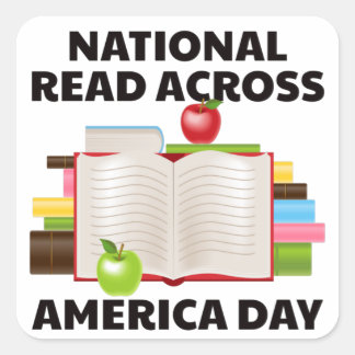National Read Across America Day スクエアシール
