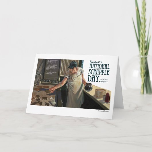 National Scrapple Day Card シーズンカード (正面)