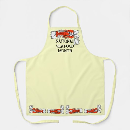 National  Seafood Month エプロン (正面)