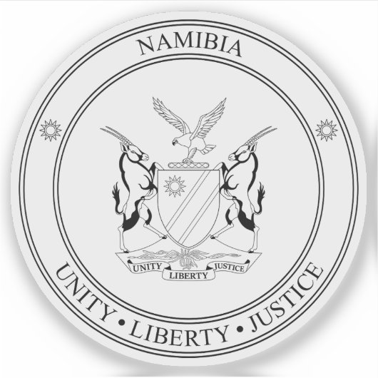 National seal of the Republic of Namibia シール (正面)