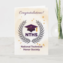 National Technical Honor Society Congratulations カード