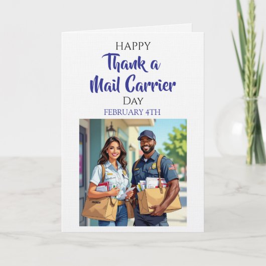 National Thank a Mail Carrier Day | Feb 4th カード (正面)