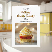 National Vanilla Cupcake Day | November 10th カード