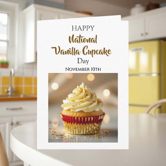 National Vanilla Cupcake Day | November 10th カード