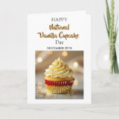 National Vanilla Cupcake Day | November 10th カード (正面)