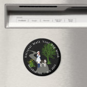 National Walk Your Dog Week Magnet マグネット (インサイチュ (食洗機))
