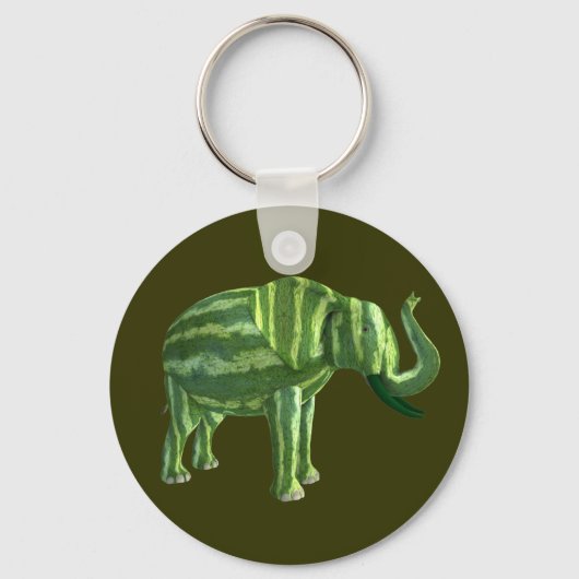 National Watermelon Day Elephant キーホルダー (正面)