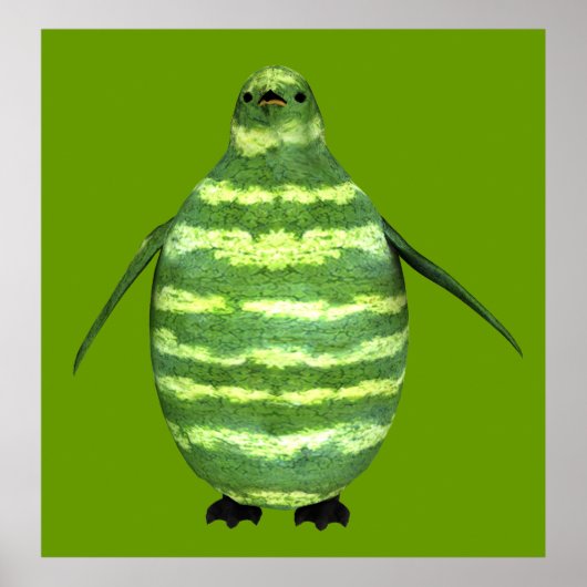 National Watermelon Day Penguin ポスター (正面)