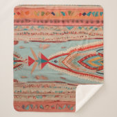 Native America Pattern シェルパブランケット (正面)