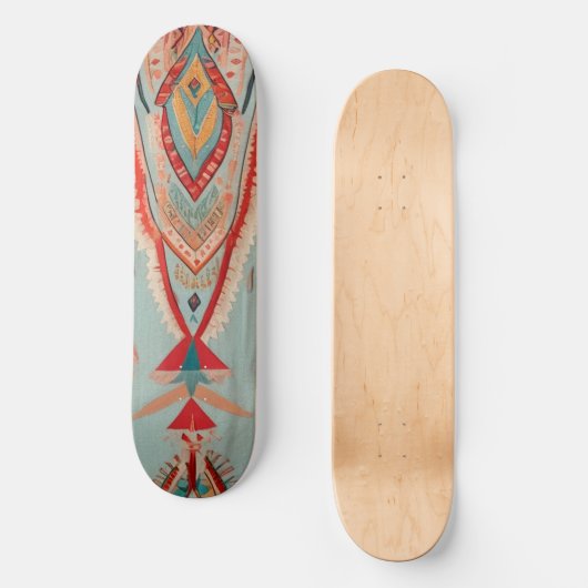 Native America Pattern スケートボード (正面)