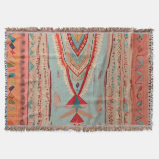Native America Pattern スローブランケット