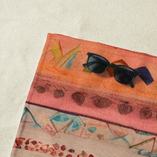 Native America Pattern ビーチタオル (インサイチュ)