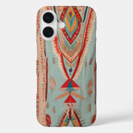 Native America Pattern iPhone 16ケース