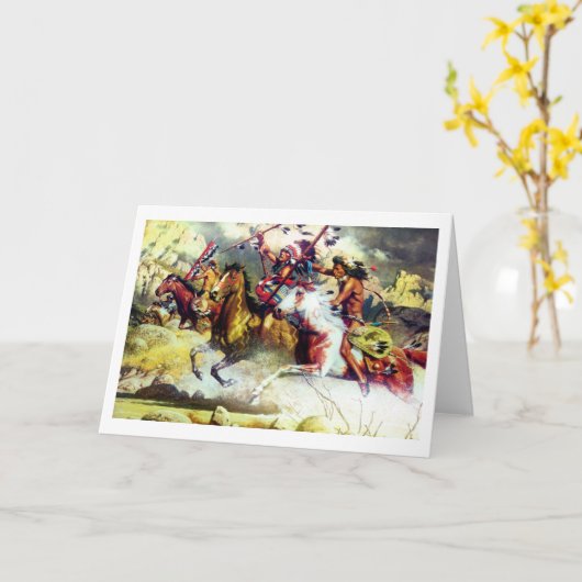 Native American - CHEYENNE カード (黄色い花)