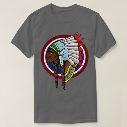Native American Chief (3) Tシャツ (デザイン正面)