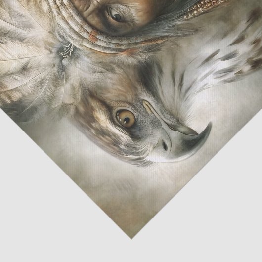 Native American Chief & Eagle Decoupage 薄葉紙 (詳細)