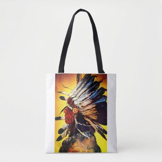Native American Chief Tote トートバッグ (正面)