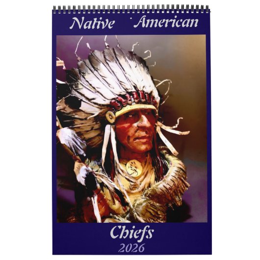 Native American Chiefs Calendar カレンダー (カバー)