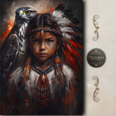 Native American Child & Eagle Headdress Decoupage 薄葉紙