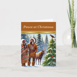 Native American Christmas Card サンキューカード