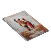 Native American Couple Spiral Notebook ノートブック (右側)