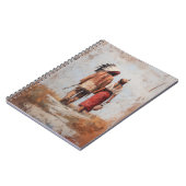 Native American Couple Spiral Notebook ノートブック (左側)