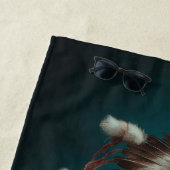 Native American Dancer Beach Towel ビーチタオル (インサイチュ)