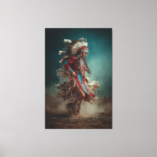 Native American Dancer Canvas キャンバスプリント