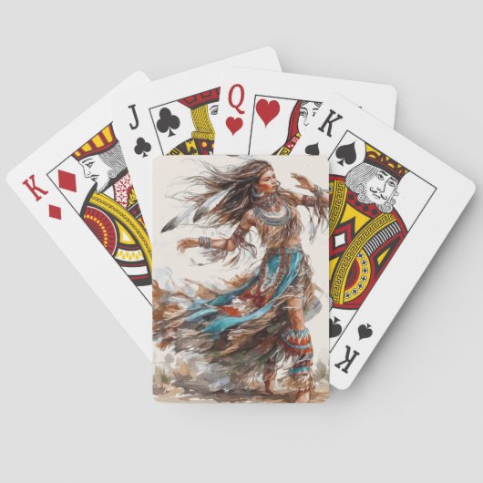 Native American Dancer Classic Playing Cards トランプ (裏面)