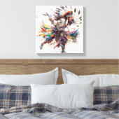 Native American Dancer Stretched Canvas Print キャンバスプリント (インサイチュ (寝室))