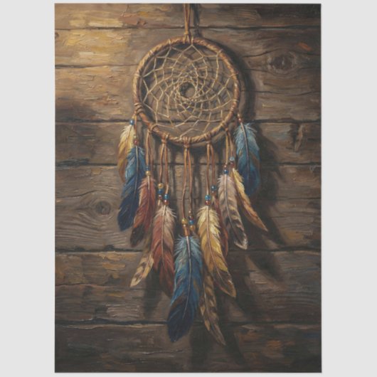 Native American Dream Catcher Decoupage 薄葉紙 (正面)