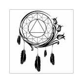 Native American dreamcatcher AA recover logo stamp ラバースタンプ (インプリント)