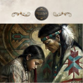 Native American Elder & Child Prayer Decoupage 薄葉紙