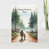 Native American Father's Day Greeting Card カード (正面)