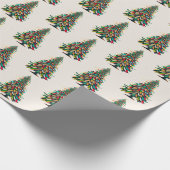 Native American Feather Christmas Tree  ラッピングペーパー (角)