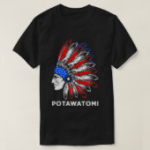 Native American For Men Potawatomi  Tシャツ (デザイン正面)