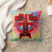 Native American Haida Double Rainbow Bear Tribal クッション (ブランケット)