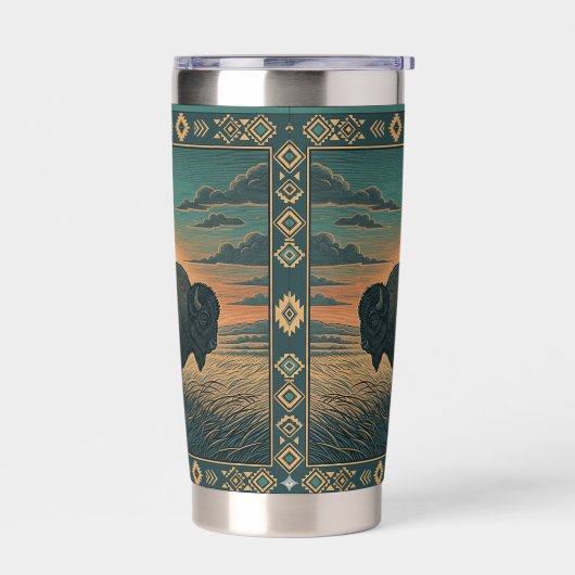 Native american heritage 保温保冷タンブラー (左面)