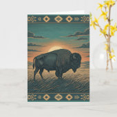 Native american heritage Greeting  カード (黄色い花)